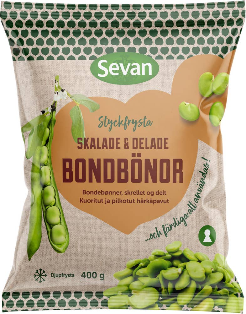 Sevan Bondbönor Skalade & Delade Fryst