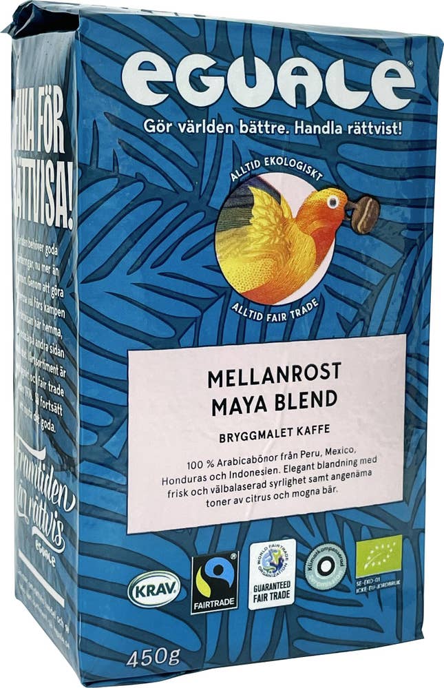 Eguale Bryggkaffe Maya Blend Mellanrost EKO/KRAV/Fairtrade