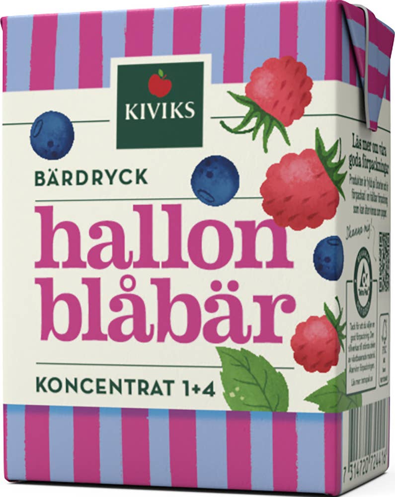 Kiviks Bärdryck Hallon & Blåbär Koncentrat