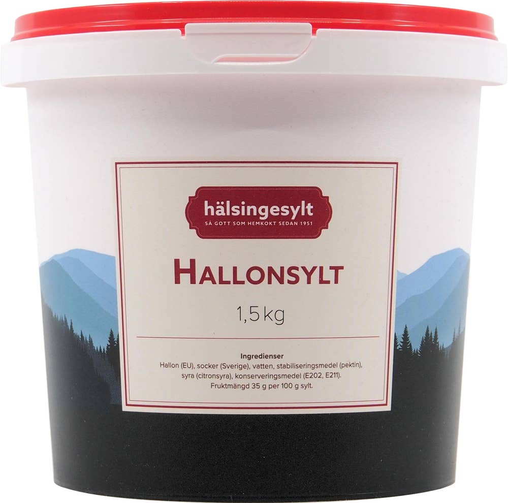 Hälsingesylt Hallonsylt Lättsockrad