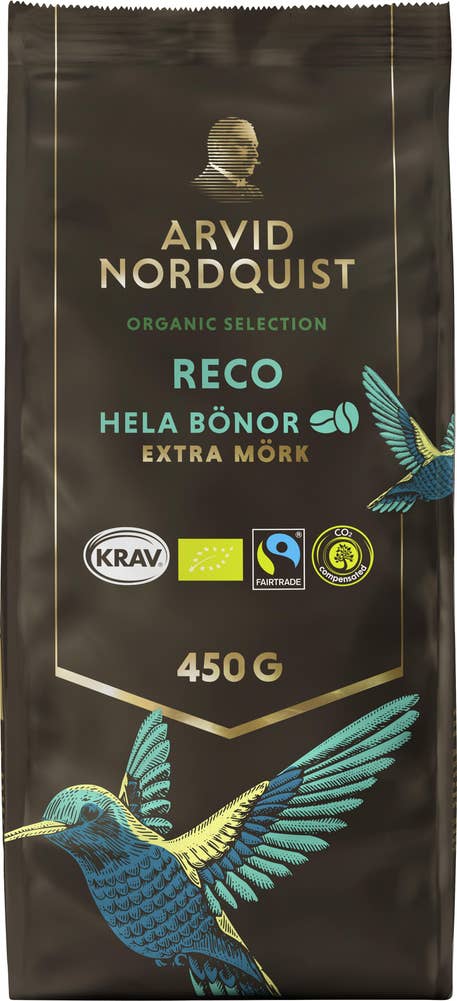 Arvid Nordquist Reko Hela Kaffebönor Extra Mörk EKO/KRAV Fairtrade