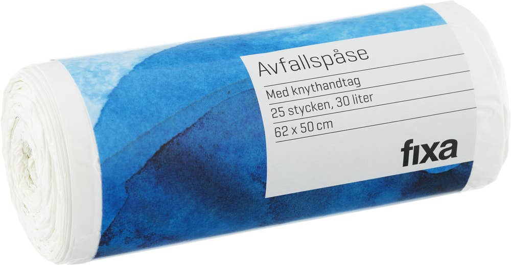 Fixa Avfallspåse Vit 30L