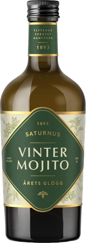 Saturnus 1893 Glögg Vintermojito Alkoholfri 0%