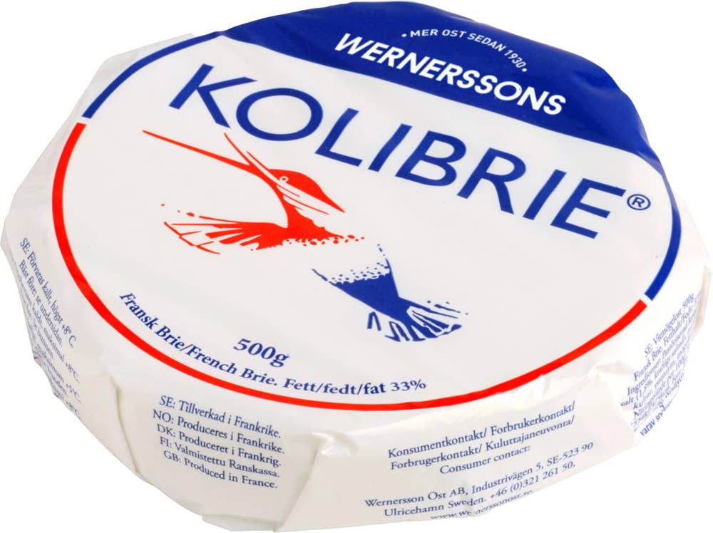 Kolibrie Brie Vitmögelost 33%