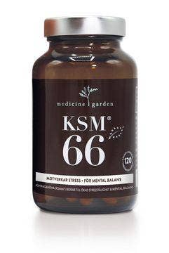 KSM66 Medicine Garden KSM 66 EKO, Extrakt av Aschwagandha. 120 kapslar