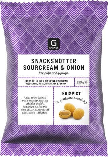 Garant Snacksnötter Sourcream & Onion