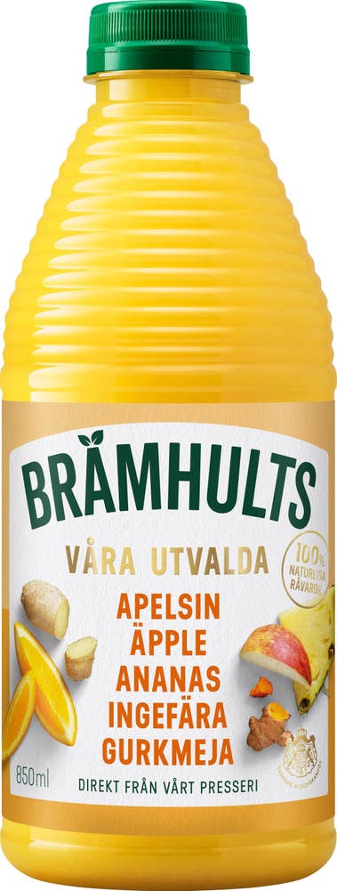 Brämhults Juice Apelsin, Ananas, Ingefära & Gurkmeja