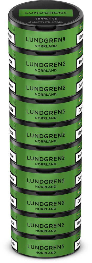 Lundgrens Snus Norrlands Vit Stock Lundgrens
