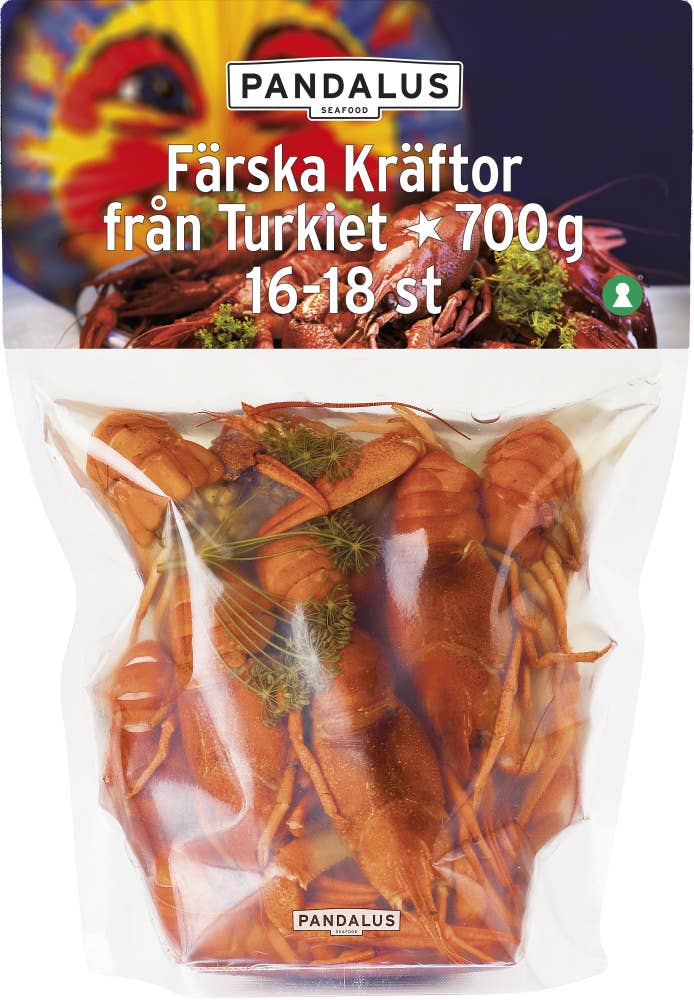 Pandalus Kräftor Färska 16-18 st