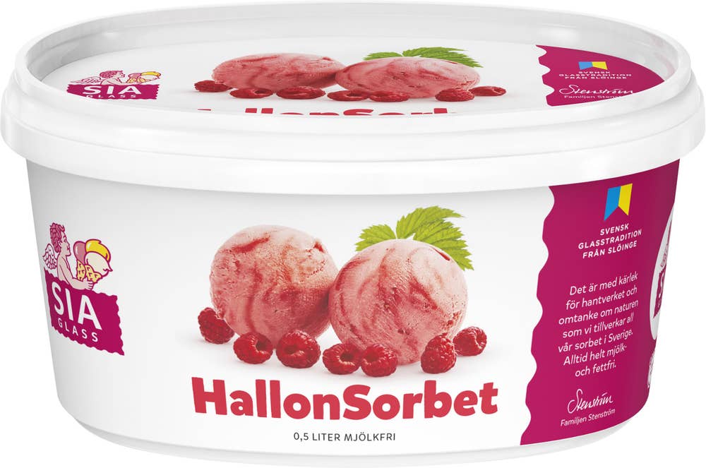 SIA Glass Hallonsorbet