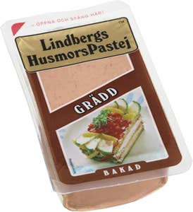 Lindbergs Husmorspastej Grädd Bakad Bredbar