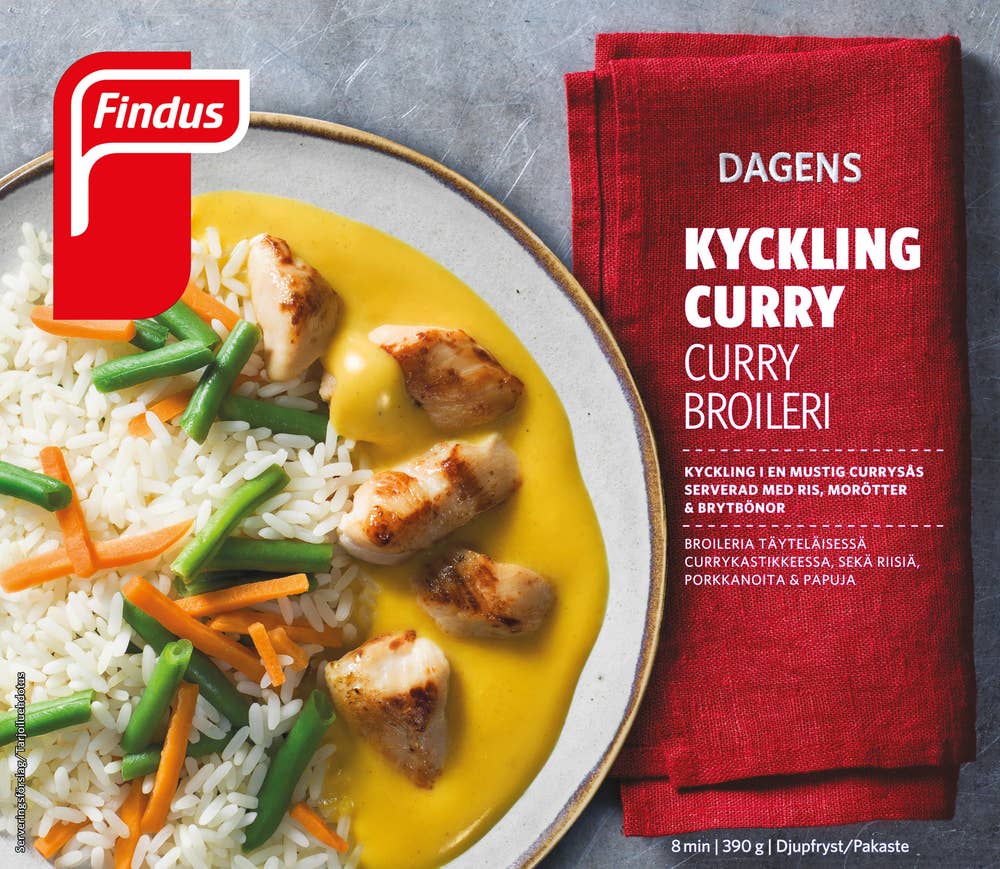 Dagens Kyckling Curry Fryst