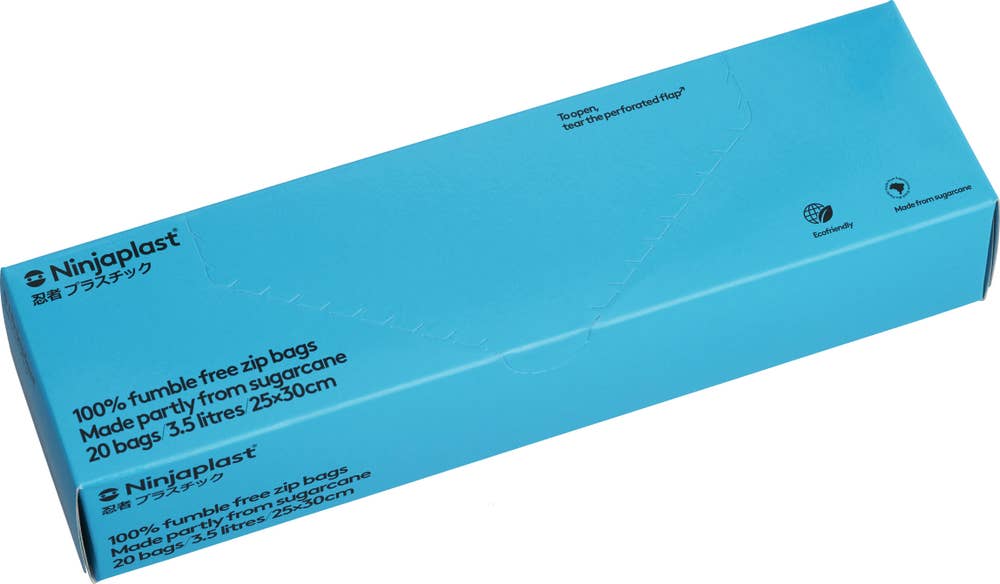 Ninjaplast Zip-påsar Bioplast 3,5L