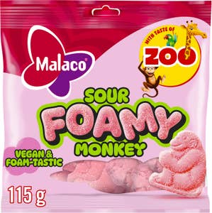 Malaco Zoo Foamy Monkey Sour