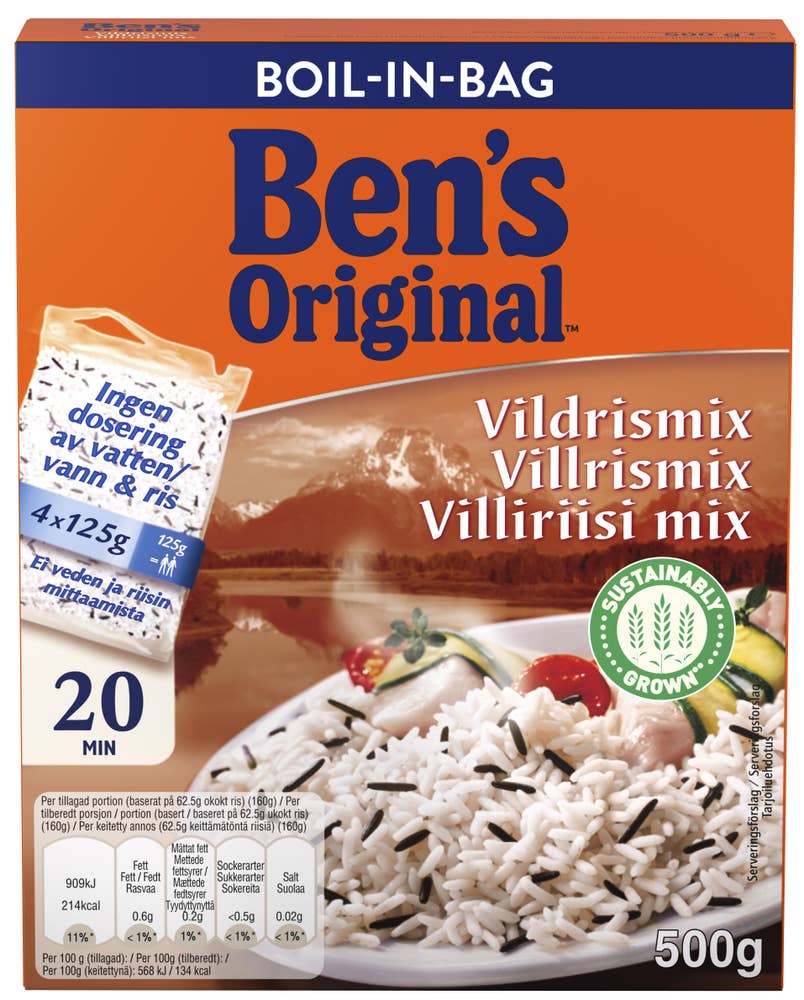 Ben's Original Vildrismix Boil-in-Bag 4x125g Ben´s Original