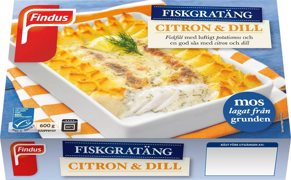 Findus Fiskgratäng Citron & Dill Fryst MSC