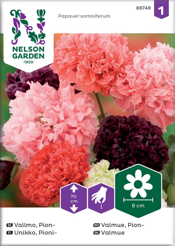 Nelson Garden Odlingsfrön Pionvallmo