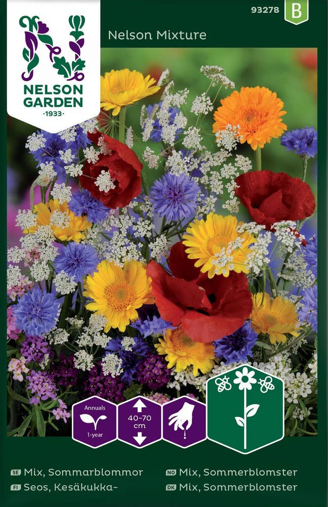 Nelson Garden Odlingsfrön Sommarblommor mix Sverige