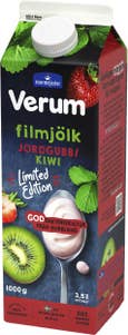Verum Filmjölk Jordgubb Kiwi 3,5%