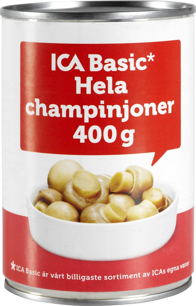 Ej sorterad Champinjoner Hela Ica Basic