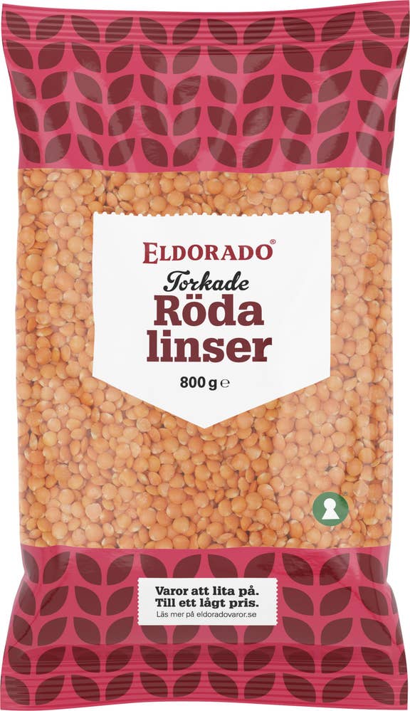 Röda Linser Torkade