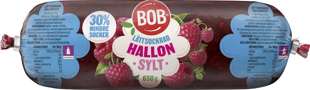 Bob Hallonsylt Lättsockrad Refill