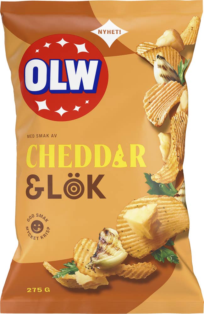 OLW Chips Cheddar & Lök