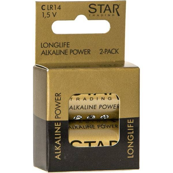 Star Trading Batteri C 1,5V Longlife Alkaline Power