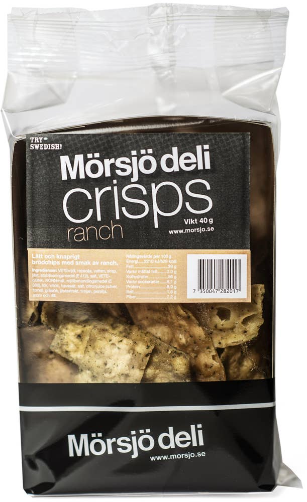 Mörsjö Deli Tunnbrödchips Crisps Ranch