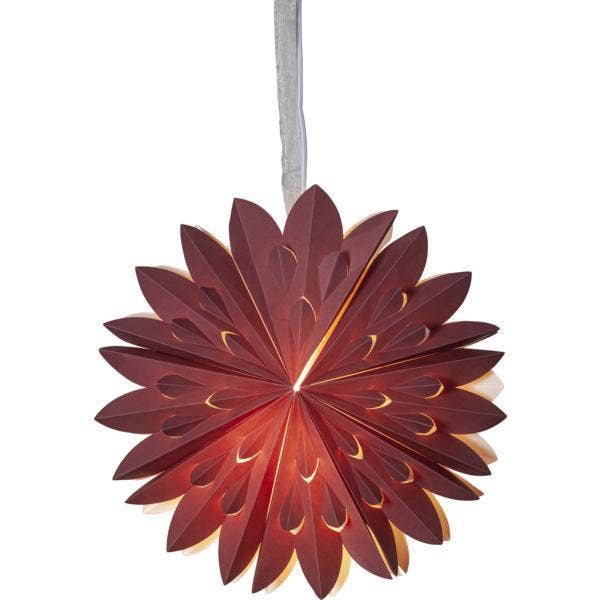 Star Trading Pappersstjärna Clipp Röd 40cm