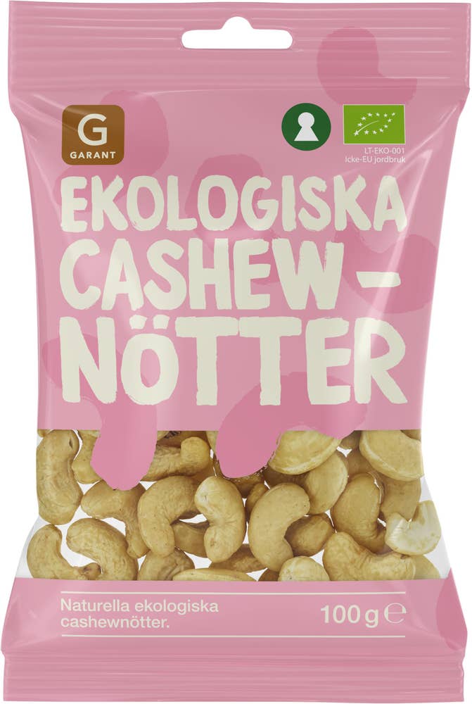 Garant Eko Cashewnötter Naturella EKO