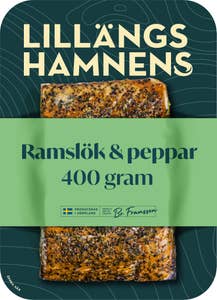 Lillängshamnens Varmrökt Laxfilé Ramslök & Peppar