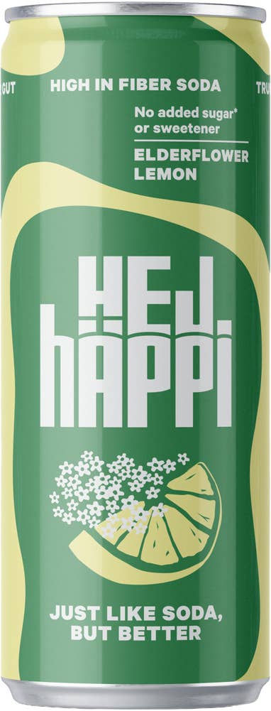 hÄppi Prebiotisk Läsk Fläder & Citron Utan Tillsatt Socker