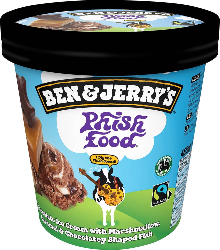 Ben & Jerry's Glass Phish Food Fairtrade