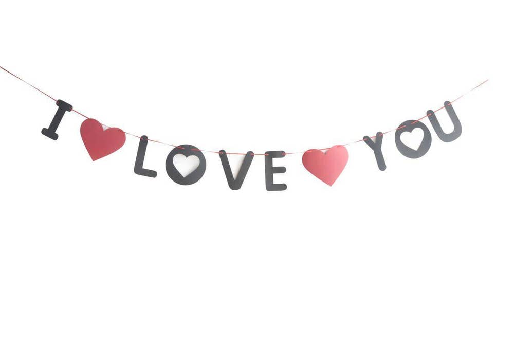 Hedlundgruppen Girlang I LOVE YOU 2m