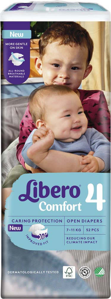 Libero Blöjor Comfort (4) 7- 52-p Libero
