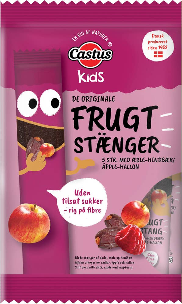Castus Fruktstång Äpple & Hallon 5-p