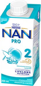 Nestlé NAN Pro 2 Drickfärdig Tillskottsnäring 6M