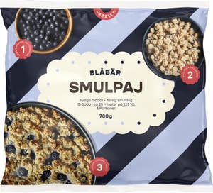 Dazzley Bakmix Smulpaj Blåbär Fryst