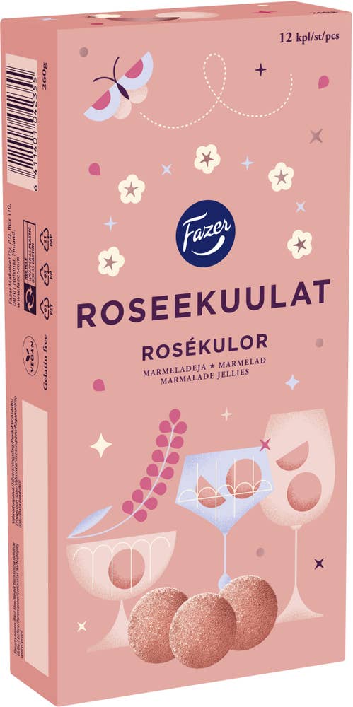 Fazer Rosékulor Marmeladkulor