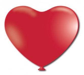 Glam of Sweden Ballong Hjärta Röd