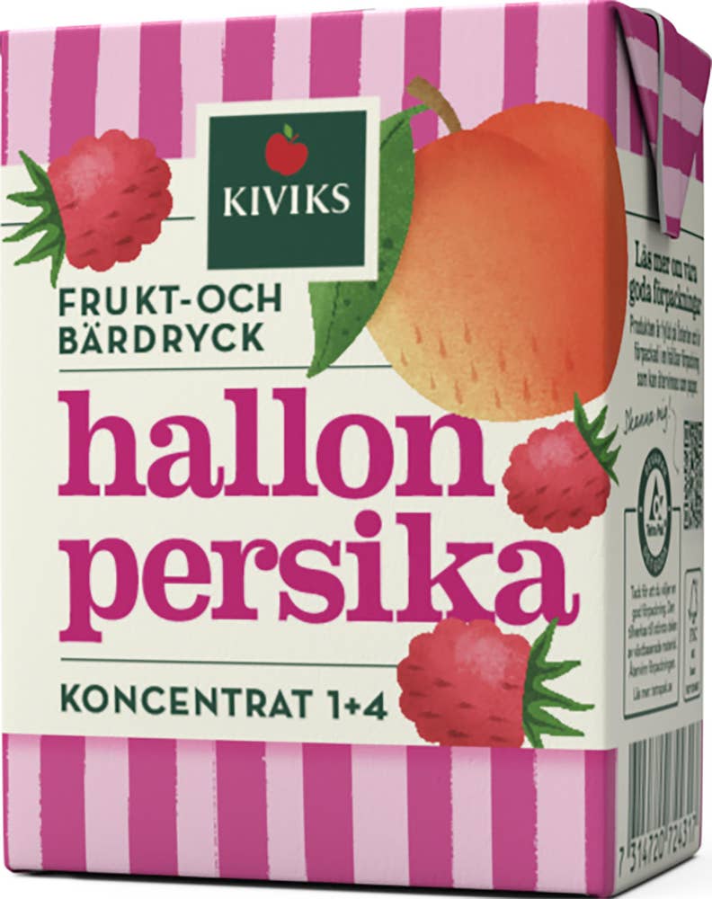 Kiviks Musteri Frukt & Bärdryck Hallon & Persika Koncentrat