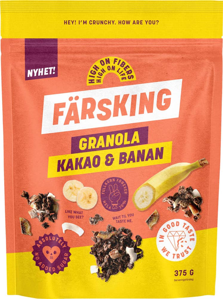 Färsking Granola Kakao & Banan