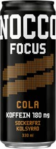 NOCCO Energidryck Focus Cola Sockerfri