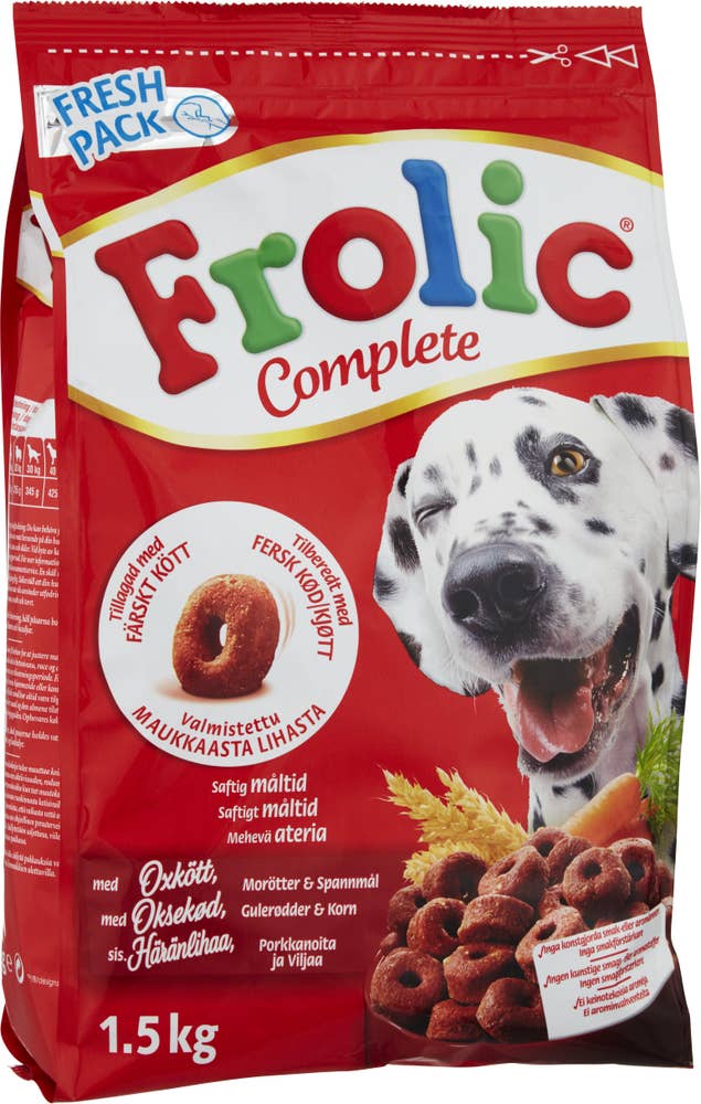 Frolic Hundfoder Oxkött