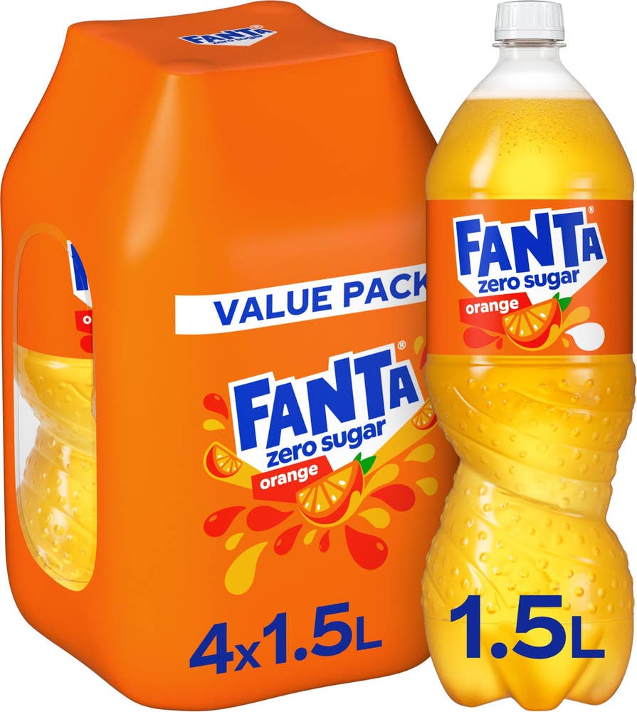 Fanta Zero Sugar Orange 4x1,5L