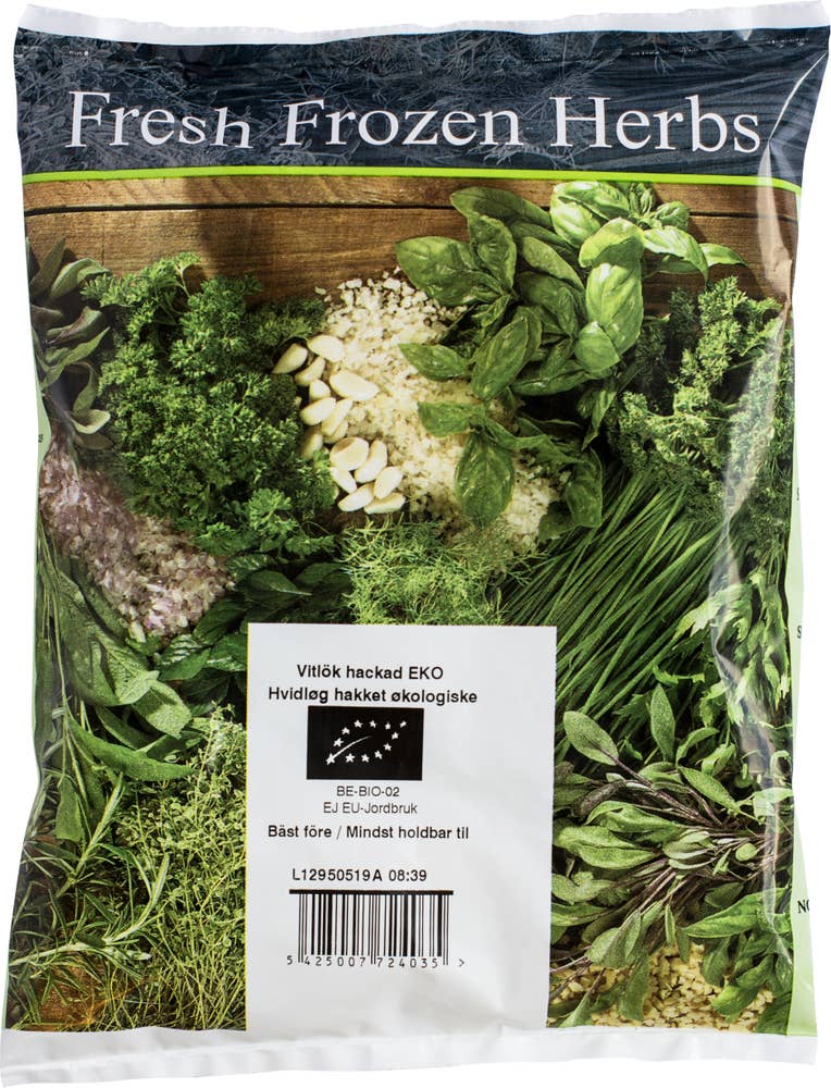 Herbafrost Vitlök Hackad Fryst EKO