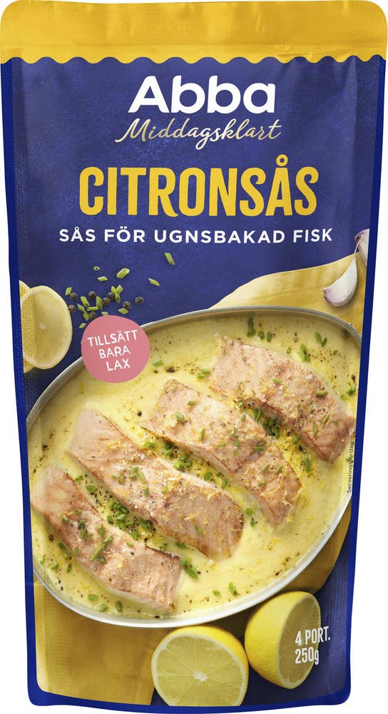 Middagsklart Citronsås för Ugnsbakad Lax