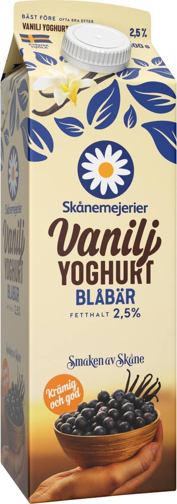 Skånemejerier Vaniljyoghurt Blåbär 2,5%