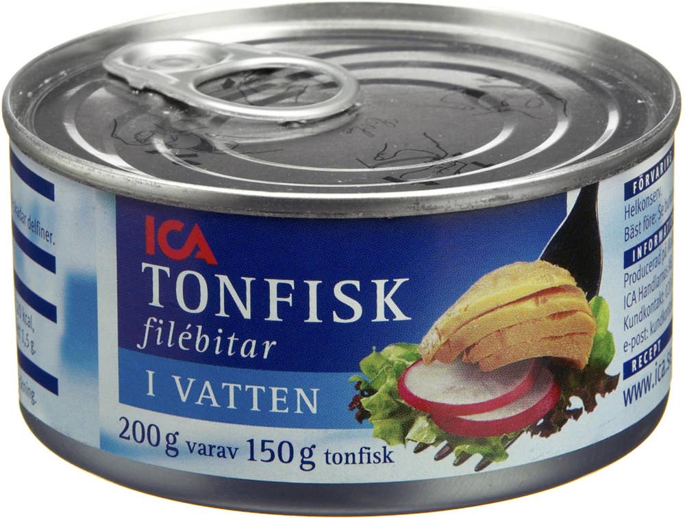 Ej sorterad Tonfisk i Vatten Ica